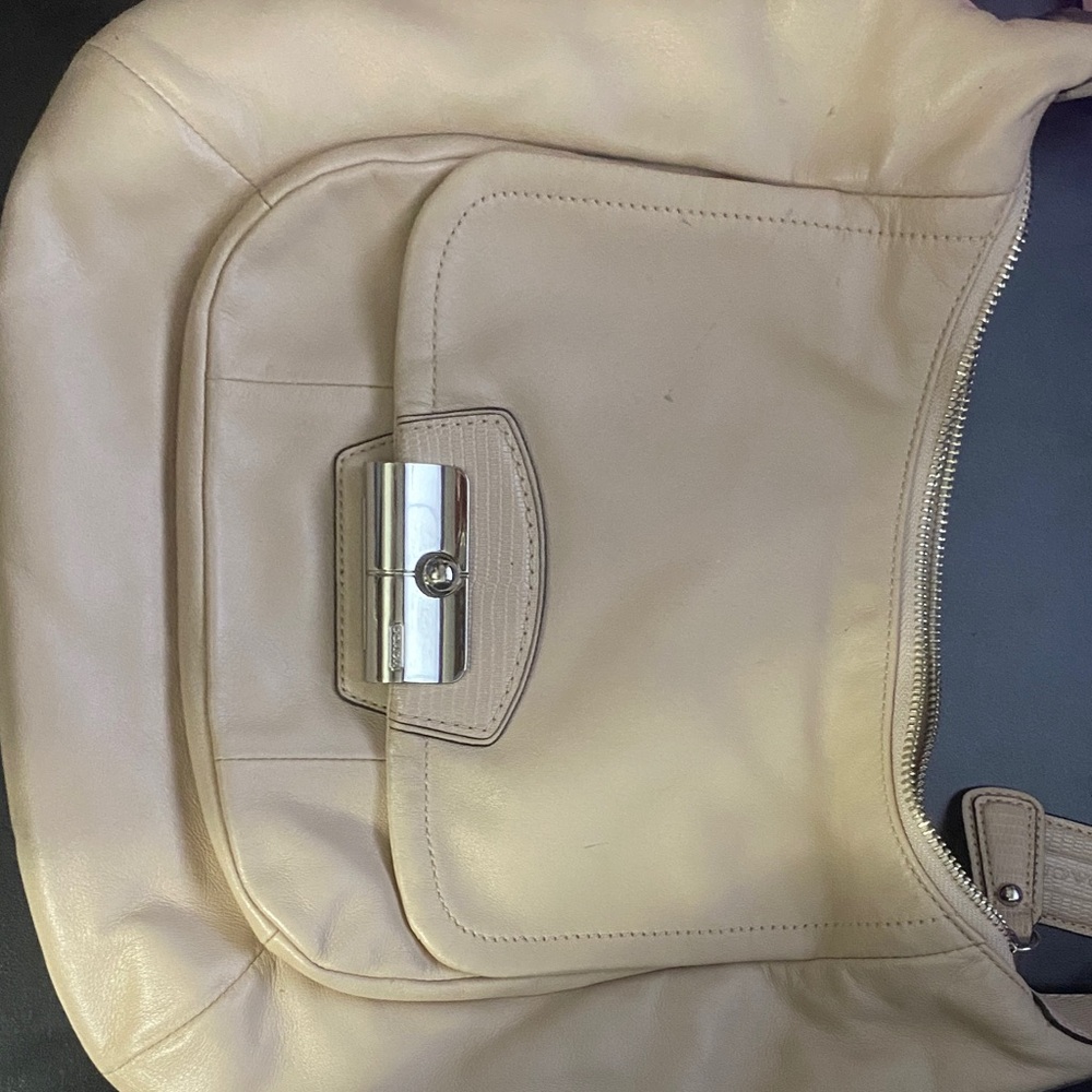 Coach Tan Leather Hobo Bag